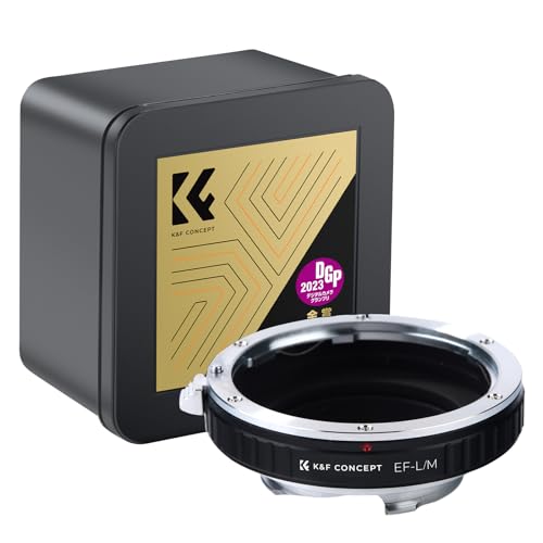 K&F Concept Lens Mount Adapter for Canon EOS EF Mount Lens to Leica M Lens Camera Body