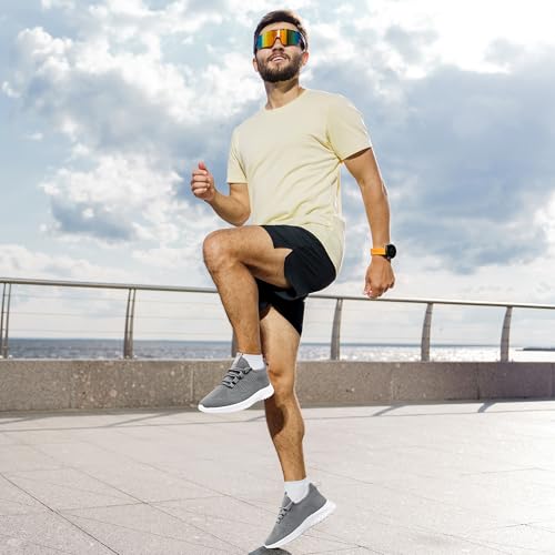 Image of Mens Running Shoes Tennis Shoes Walking Gym Sneakers Lightweight Non Slip Mesh Casual Workout Sneakers