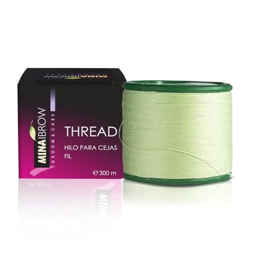 Mina Thread 1 carrete x 300 m | Hilo de enhebrar cejas | Hilo de algodón orgánico 1 unidad