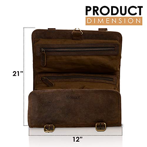 komalc leather toiletry bag