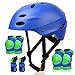 Knieschoner Kinder 7 in 1 Set mit Skaterhelm, SAMIT Inliner Schützer für Kinder Verstellbare Kinder Schutzausrüstung Set (5-12 Jahre) für Fahrrad Skateboard Rollschuhe Scooter Sport
