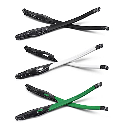 Patas de goma Oakley Crosslink Switch con silicona antideslizante verde transparente