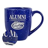 Rico Industries NCAA Florida Gators Alumni 16 oz Team Color Laser Engraved Speckled Ceramic Coffee Mug