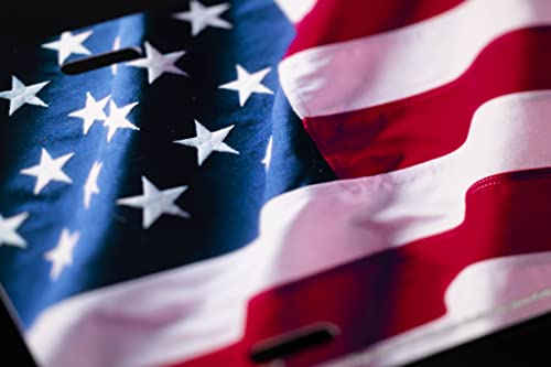 American Flag License Plates, Front License Plate Designs, Front Plate For Car, Made In Usa By Airstrike License Plates, (Made Of Metal)-235 #TOP4