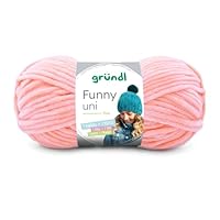 Gründl 100 G Funny Uni Knitting Crochet Chenille Yarn Cuddly Yarn Children's Fashion Amigurumi Cuddly Toys Scarves Polyester 25 Colors