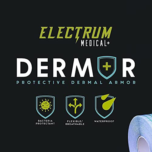 Electrum Dermor Protective Dermal Armor Tattoo Aftercare Bandage Roll - Waterproof Transparent Film Latex Free Adhesive Bandage / 6 X11 Yd, Up To 100 Applications,Dermor6X11 #TOP5