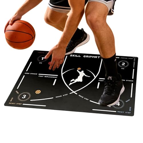 Modern Up Basketball Dribble Mat Roll, Non-Slip Trainer Pad