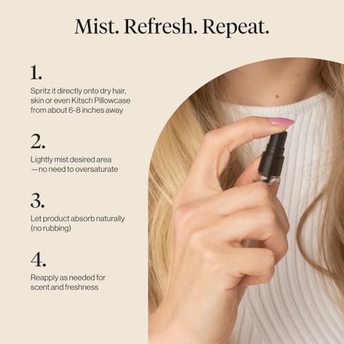 Image of Kitsch Hair Perfume for Women - Movie Theater Set | Deodorizing & Patented Odor-Eliminating Technology Hair Spray & Body Mist - Buttered Popcorn, Fizzy Cola & Cinnamon Pretzel, 3x10mL