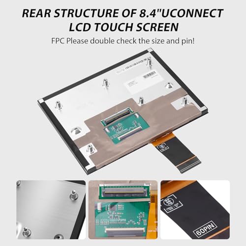 Pantalla de Repuesto LCD Táctil 8.4" UConnect 4C UAQ miniatura 5