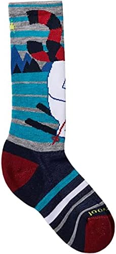 Smartwool Wintersport Full Cushion Yeti Pattern OTC Sock - Kids' Light Gray, L