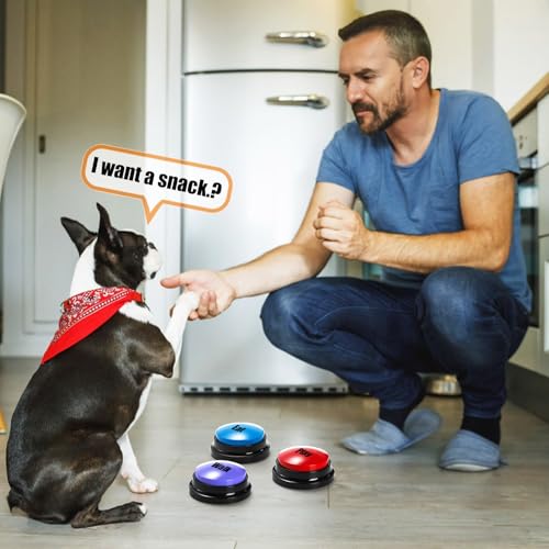 Pet Training Buttons in Use
