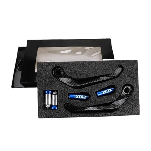 Protection de poignées moto Buell XB12 bleu levier frein embrayage guidon 22 mm