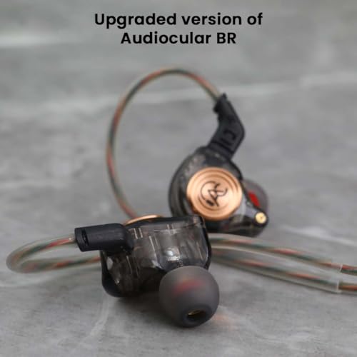 Image of BR Pro IEM Wired Earphones, in Ear Monitor with Type-C Plug, 10mm Titanium Driver, HD Mic, Oxygen-Free Copper Cable, Noise-Isolating Eartips - for Android, Laptops, Tablets