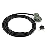 ZEISS Kabelschloss mit Schlüssel - verschiedenschließend, mit Schlüssel, Diebstahlschutz für ZEISS Secacam Wildkamera, Stahlseil wetterfest, inkl. 2 Schlüssel, verschließbar & robust