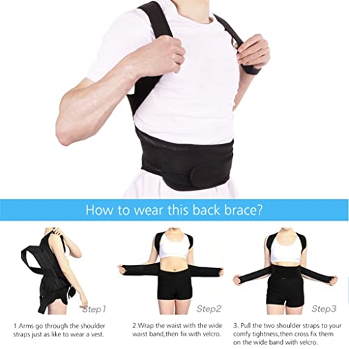 Correcteur de posture dos réglable pour le bureau et la maison - 7