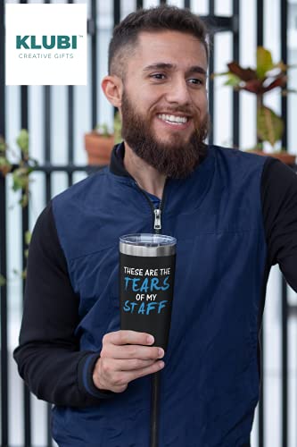 Klubi Boss Gifts Tears Of My Staff Travel Coffee Mug/Tumbler 20Oz - Funny Idea For Worlds Best Boss, Assistant, Men, Man, Women, Him, Birthday, Principal, Female, Bosses Day, Office, From Employees #TOP4