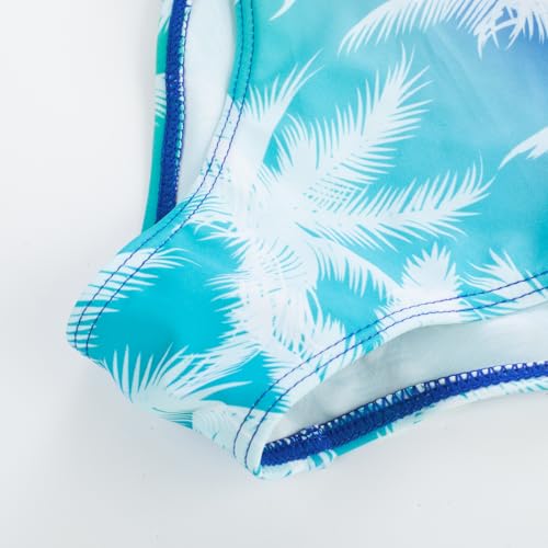 Image of GRACE KARIN Girls Swimsuit Tankini Set Rash Guard Long Sleeve Swimsuit 4 Piece Bathing Suit Swimwear 5-14Y