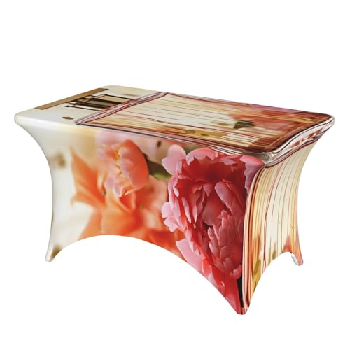 Nappe de table rectangulaire infroissable pour masquer les plis - 2