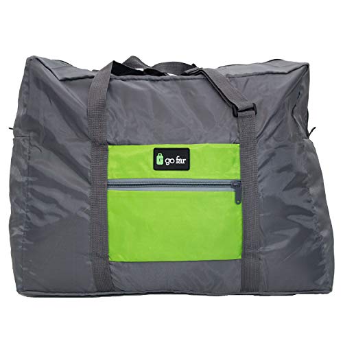 Go Far Compact Foldable Pocket Travel Bag for Business and Personal Travel - Green