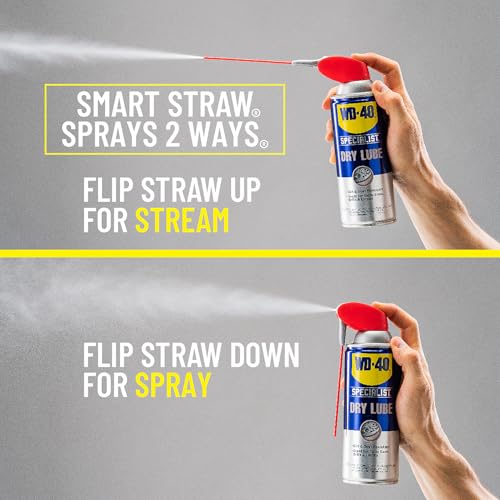 Image of WD-40 Specialist Dry Lube , Long-Lasting Dry Lubricant for Locks, Machinery, Tools, Automotive Parts, Heavy-Duty Strength, Bigger Can, 12.1 OZ [6-Pack]