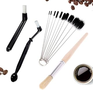 Coffee Cleaning Brush,Xiuyer 13 Pieces Coffee Tea Bean Grounds Cleaner Tool Set for Grinder Espresso Machine Group Heads Home Kitchen Supply