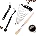Brosse de Nettoyage pour Machine à Café,Xiuyer Lot de 13 Pratique Accessoires de Nettoyage pour Expresso et Grinder avec 10 Tube Brosse de Nettoyage