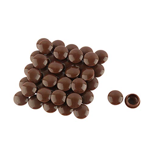 sourcing map Plastic Push-in Type Locking Hole Button Covers Tube Insert 15mm Dia 40pcs