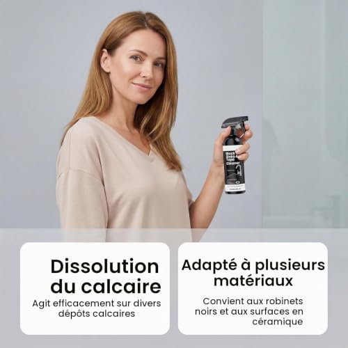 Nettoyant Pour Robinet D'évier Noir, Nettoyant Et Restaurateur Composite, Nettoie Et Restaure Les Surfaces Composites, Restaure Les Éviers En Granit, Calcaire Et Teinture Polyvalents. (1PCS) – vue 4