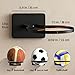 Lintriguingly Basketball Holder Wall Mount — Ball Holder Wall Mount,Ball Storage Display Rack for Autograph Basketballs, Soccer/Volleyball Holder，Sports Accessories Organizer (Black, 2-Pack)