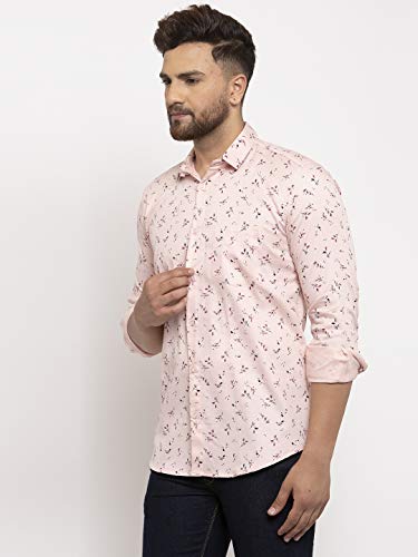 Image of Men's Cottonblend Printed Shirt White