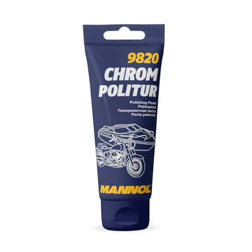 Mannol 9820 Cromo Detergente Pasta Per Lucidare Per Cromo & Acciaio Inox Rimozione Ruggine 100 G