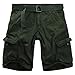 Produktbild Procity Vintage Herren Cargo Shorts Bermuda Kurze Hosen Herren inkl. Gürtel Oliv Light 36/L
