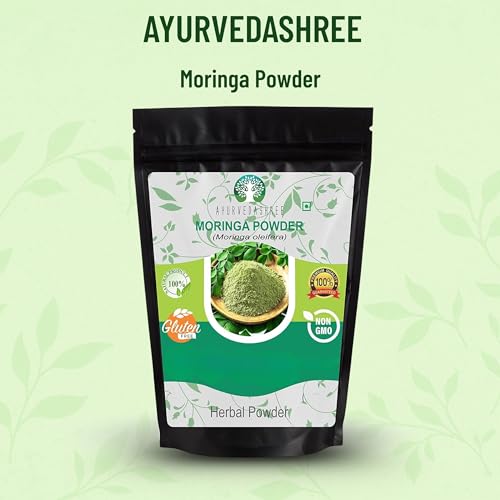 AYURVEDASHREE Moringa Leaf Powder 100 Gm I Moringa Olifera Powder I Lab Tested for Purity I Non GMO I Vegan - Thumbnail 2