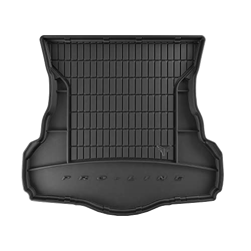 Tapis de Coffre 3D TPE Premium Compatible avec Ford Mondeo MK5 Liftback 2015-2022 | Bac de Protection de Coffre Intérieur antidérapant Revêtement de Coffre Bords Hauts pour Voiture Noir
