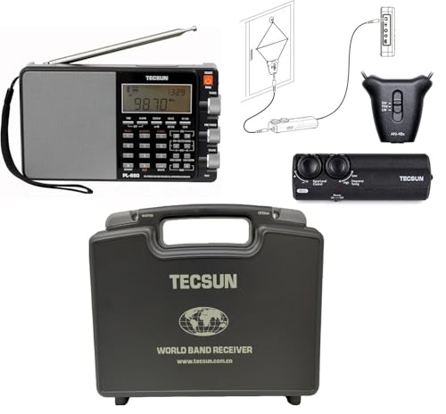 Tecsun PL880 Bundle with Hard Shell Case and Antenna