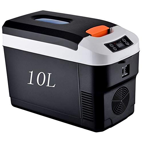 Nevera eléctrica portátil de 10 litros, 12 V/220 V caliente y frío, ideal para camping, picnic, conductores de camiones