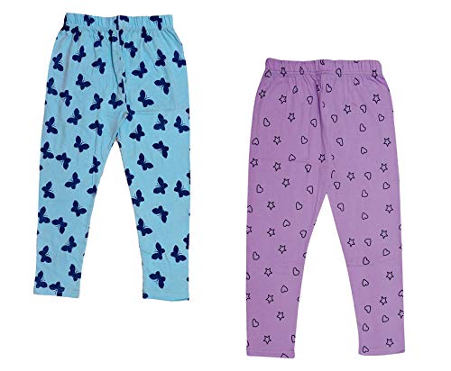 Image of indi weaves Girls Super Soft Cotton Solid Capri Pants Pack of 2