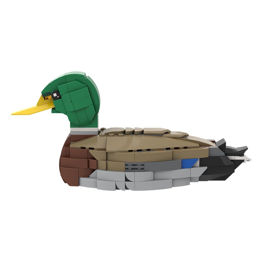 Stockente Klemmbausteine Set, MOC Mallard-Modell für Schreibtisch- und Regaldekoration, Kreatives Display- und Sammlermodell für Erwachsene, (301 Teile)
