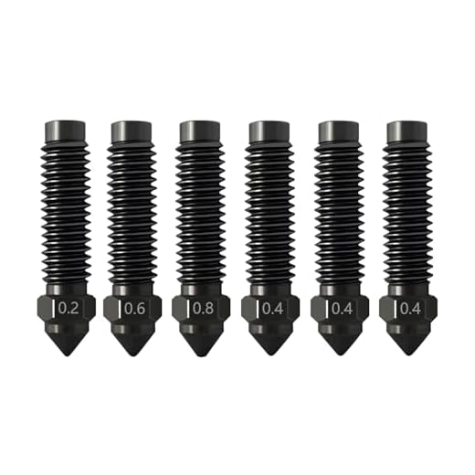 ⚡ 6PCS 0.2MM 0.4MM 0.6MM 0.8MM Hardened Nozzles for Centauri Carbon/CC/CC2