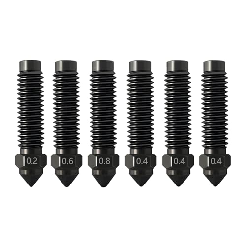 Image of 6PCS 0.2MM 0.4MM 0.6MM 0.8MM Hardened Nozzles for Centauri Carbon /CC /CC2