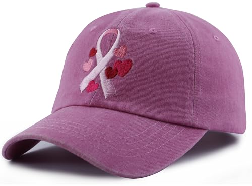 Gorra de béisbol bordada rosa con lazo para mujer miniatura 2