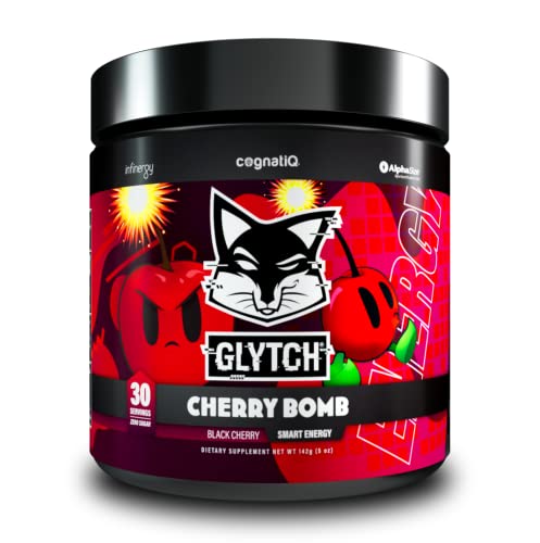 GLYTCH Energy Supplements Gaming Energy Drink Powder - Simply The Most Affordable Quality Nootropic Energy Drink Mix - Performance Boosting and in-Game Focus - Great Tasting and Healthy Ingredients -