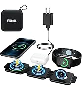 COSOOS 3in1 Magnetic Wireless Charger for iPhone 16 Pro Max,16 Pro,16,15,14,13,12,iWatch, Airpods...