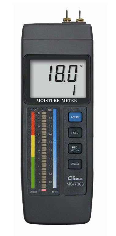 ms-7003 moisture meter for wood, concrete and non-wood material, bar graph led + lcd display