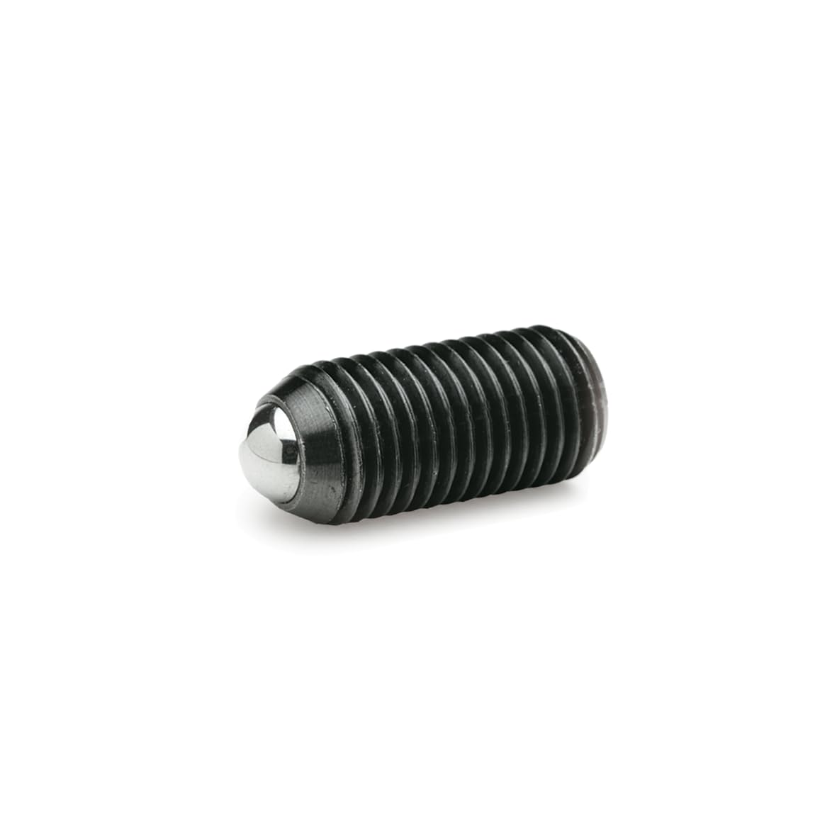 Ganter Normelemente 3-M20-K GN 615.3-M16-KS-PFB Spring Pressure Piece with Thread Lock, Black, Gewinde d1: M20, Set of 2