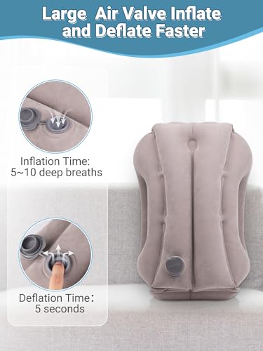 Maliton Inflatable Travel Pillow For Airplane Comfortable Sleeping To Relieve Neck And Shoulder Pain thumb #6