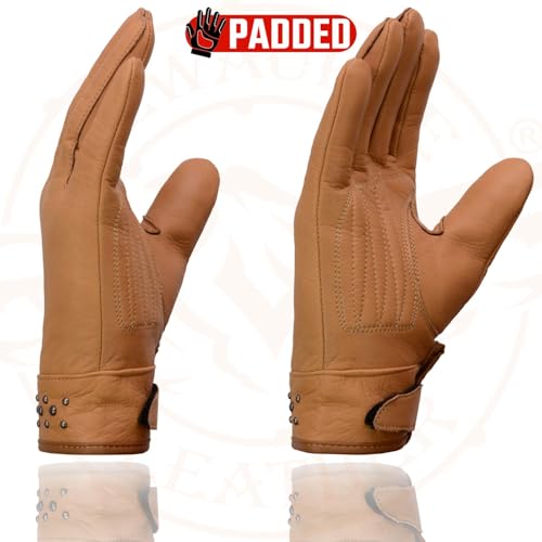 Image of Milwaukee Leather Women's Leather Lightweight Motorcycle Lined Driving Hand Gloves - X-Small