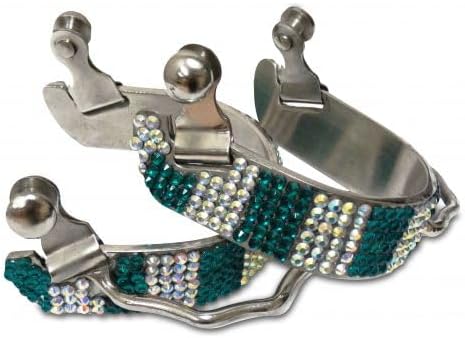 Showman Ladies Crystal Rhinestone Bumper Spurs