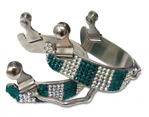 Showman Ladies Crystal Rhinestone Bumper Spurs