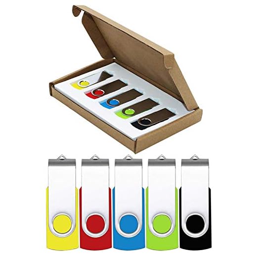 MECHEER Flash Drive 64GB USB Flash Drives 5 Pack USB 2.0 Thumb Drive Jump Drive Pen Drive Bulk Memory Sticks Zip Drives Swivel Design Yellow/Red/Blue/Green/Black (5 Pcs Mixed Color)